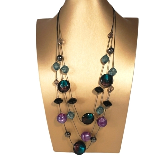 Spacey Layered Necklace - Picture 1 of 4